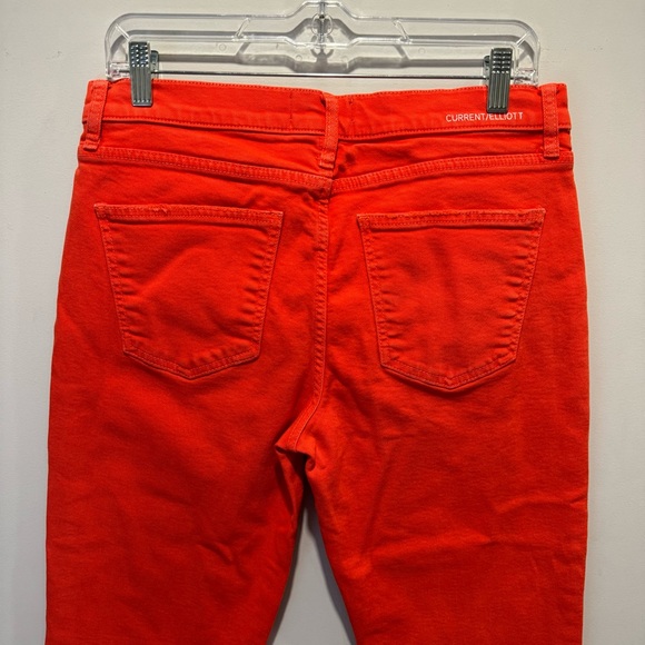 Current/Elliott The Kick Jean Fiery Red High Rise Stretch W30 - Picture 5 of 13